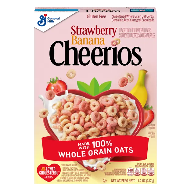 Gluten Free Strawberry Banana Whole Grain Oat Cereal Large Size