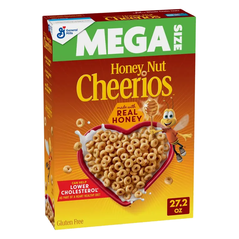 Honey Nut Cheerios Breakfast Cereal Mega Size