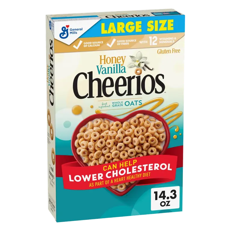 Honey Vanilla Sweetened Whole Grain Oat Cereal