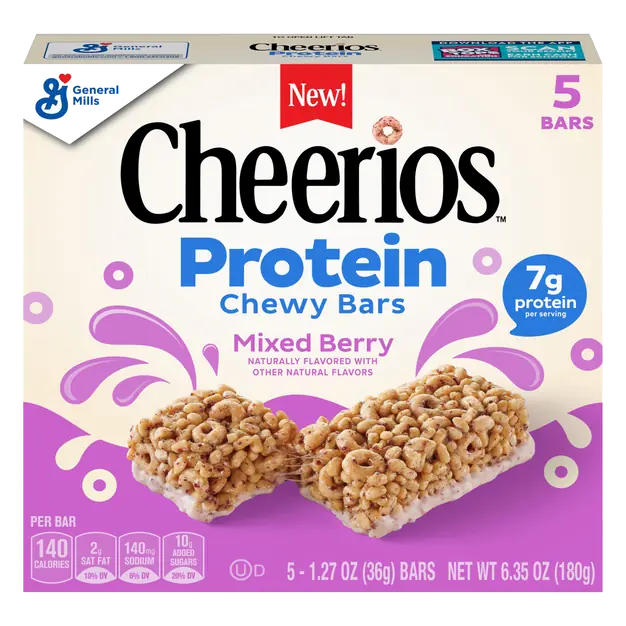 Mixed Berry 7g Protein Chewy Bars - 5 ct