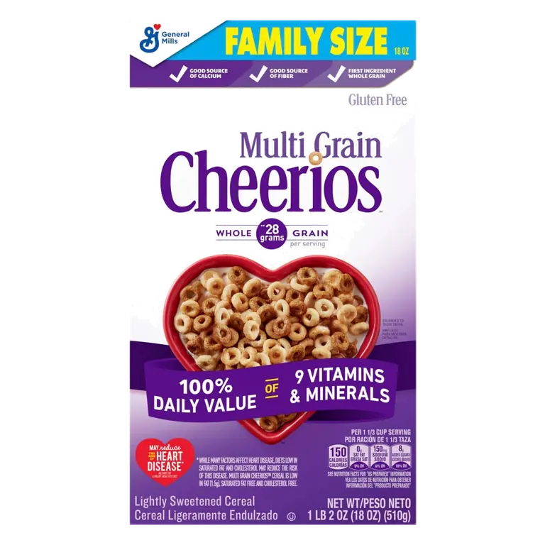 Multi Grain Cheerios Gluten Free Breakfast Cereal Family Size