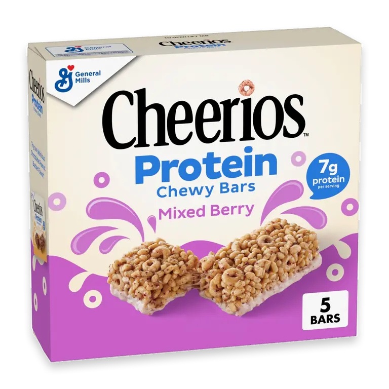 Protein Mixed Berry Chewy Cereal Treat Bars