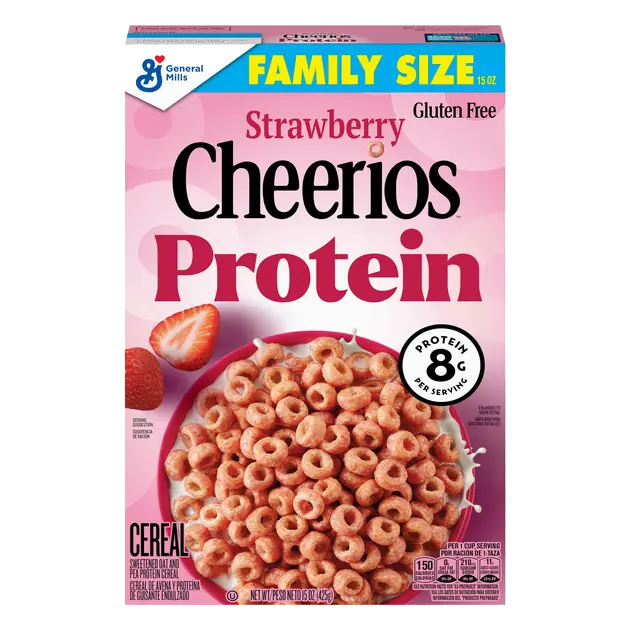 Protein Strawberry Breakfast Cereal Family Size