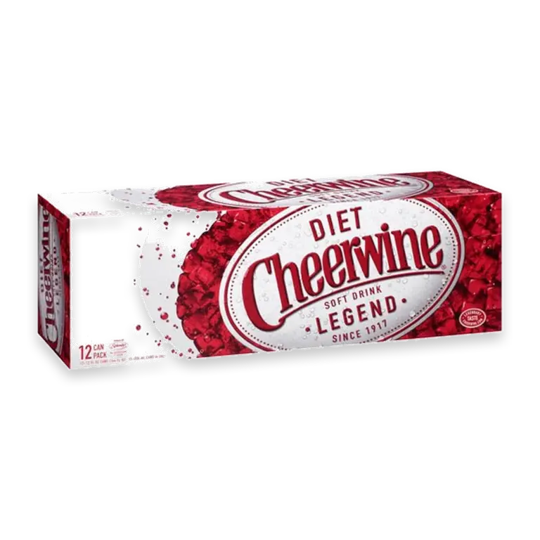 Diet Cheerwine Cherry Soda Cans