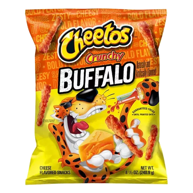 Cheese Flavored Snacks, Buffalo, Crunchy