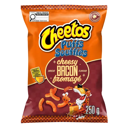 Puffs Snack Cheesy Bacon 250 g