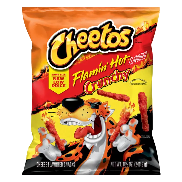 Crunchy Flamin' Hot Cheese Flavored Snacks