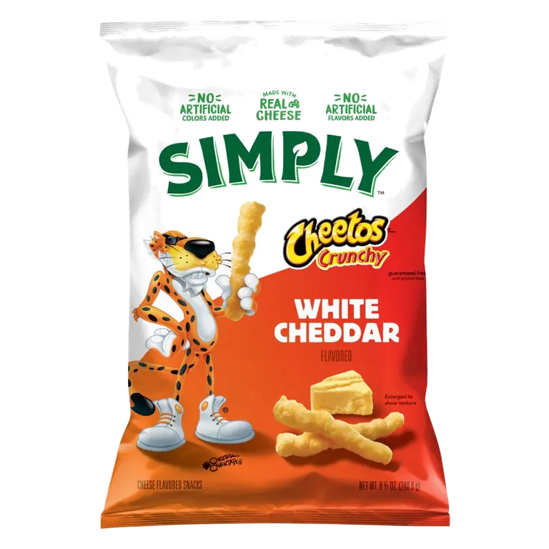 Crunchy White Cheddar Cheese Flavored Snacks