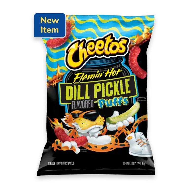 Flamin Hot Dill Pickle Puffs Chips