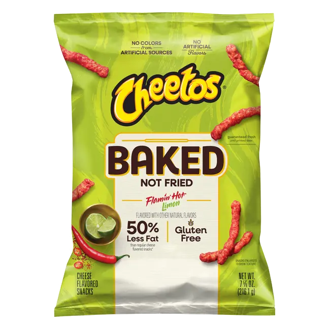 Flamin' Hot Limo'n Baked Cheese Flavored Snacks