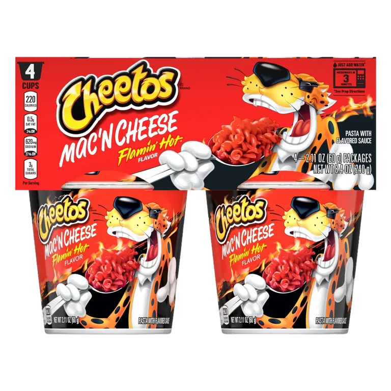 Mac'n Cheese Flamin' Hot Pasta with Flavored Sauce