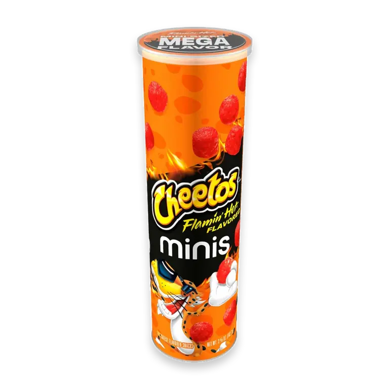 Minis Flamin' Hot Cheese Snacks Stacks Chips