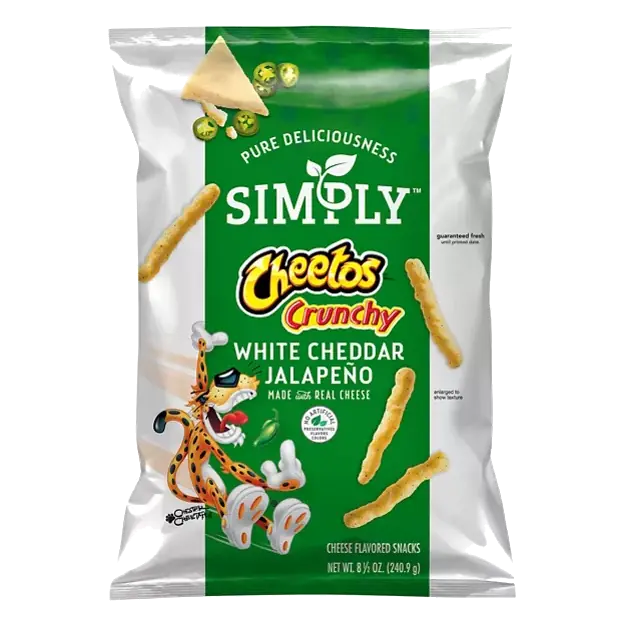 Simply Cheese Snacks, White Cheddar Jalapeno, Crunchy