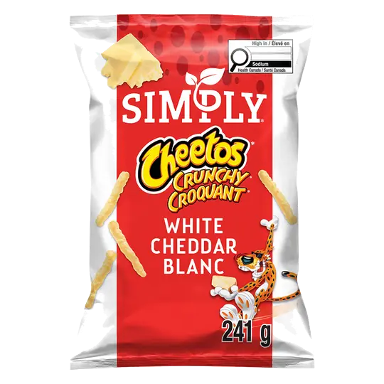 Simply Cheetos Crunchy Snack White Cheddar Cheese 241 g