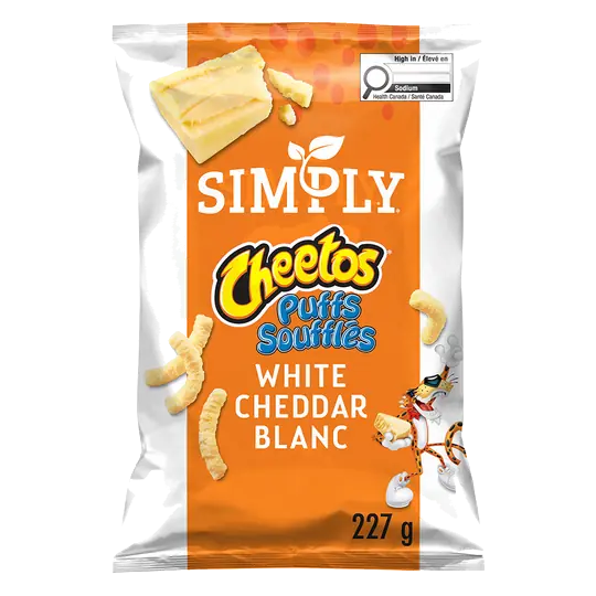 Simply Cheetos Puffs Snack White Cheddar Cheese 227 g