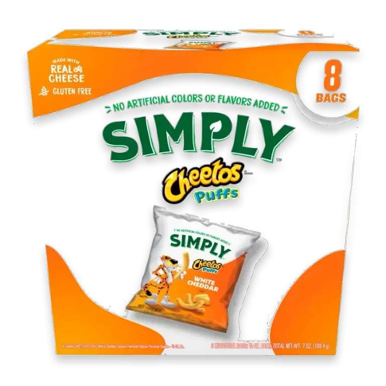Simply Cheetos White Cheddar Puffs Chips Multipack