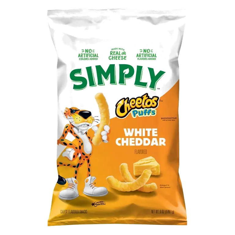 Simply Cheetos White Cheddar Puffs Chips