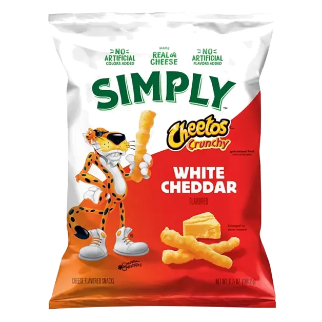 Simply Crunchy White Cheddar Flavored Cheese Flavored Snacks