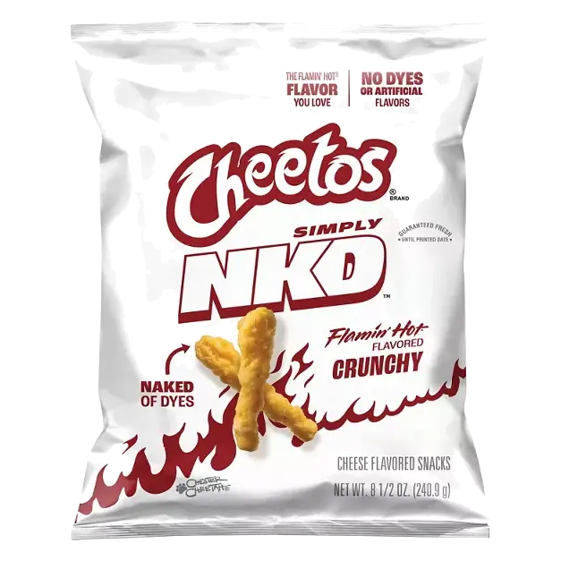Simply NKD Crunchy Flamin' Hot Flavored Cheese Flavored Snacks