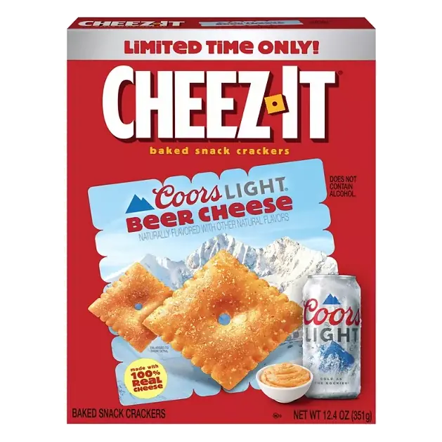 Coors Light Beer Cheese Baked Snack Crackers