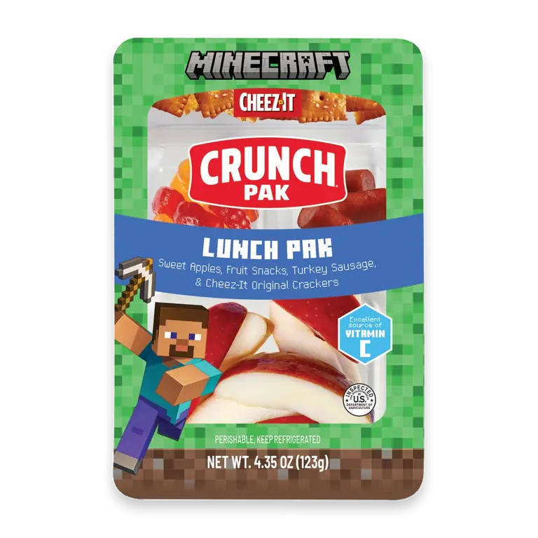 Crunch Pak SW Minecraft Lunch Kitz Tray 4.35oz