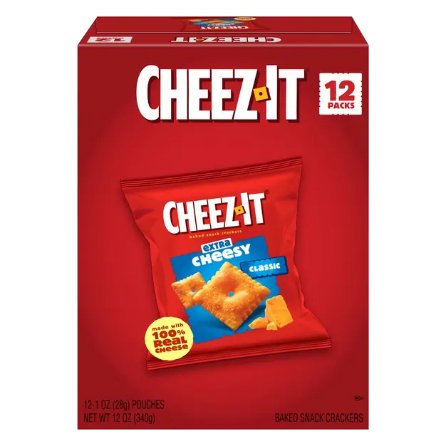 Extra Cheesy Baked Snack Crackers