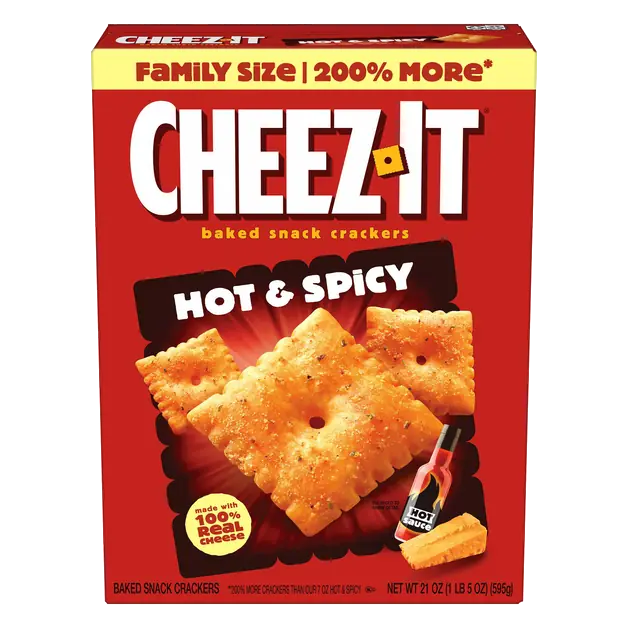 Hot & Spicy Baked Snack Crackers Family Size