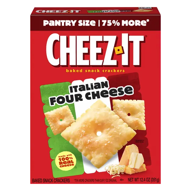 Italian Four Cheese Baked Crackers