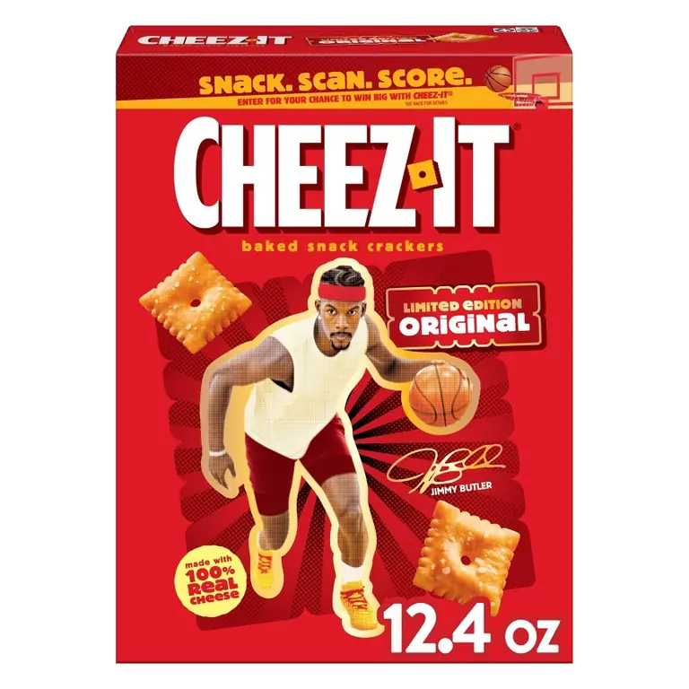 Cheez-It Jimmy Butler Top Pick Original Baked Snack Crackers, 12.4oz