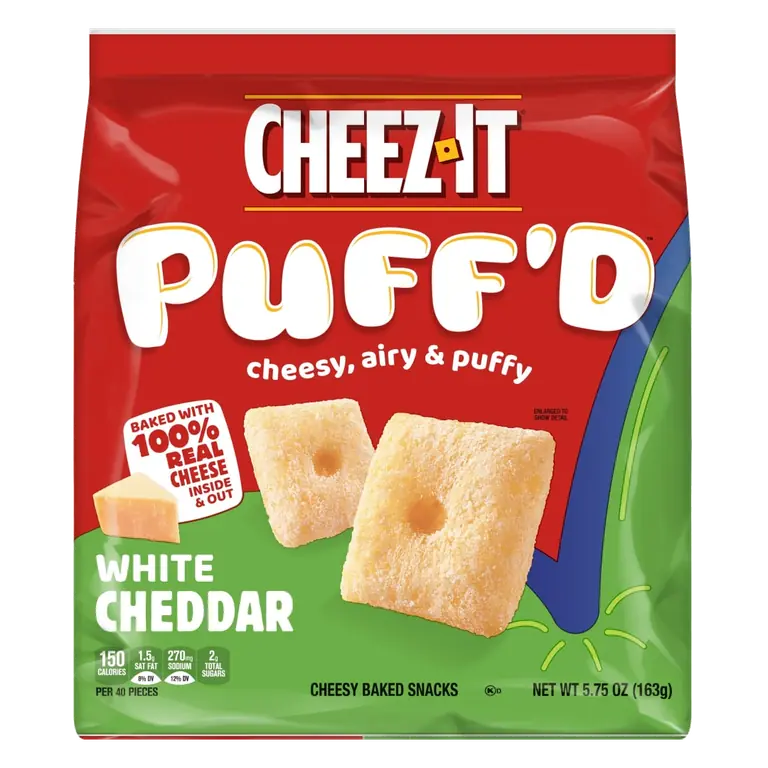 White Cheddar Cheesy Baked Snacks