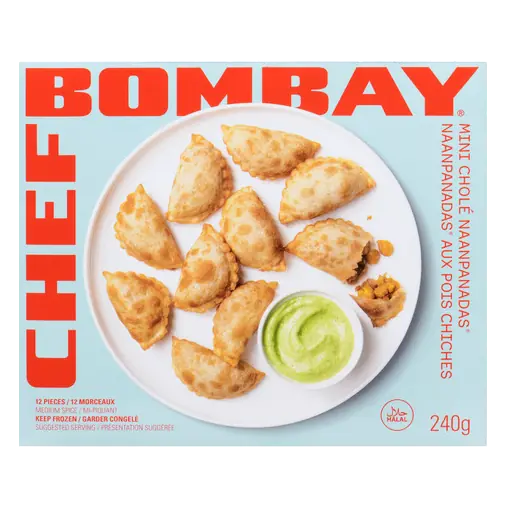 Frozen Mini Cholé Naanpanadas Medium Spice 12 Pieces 240 g