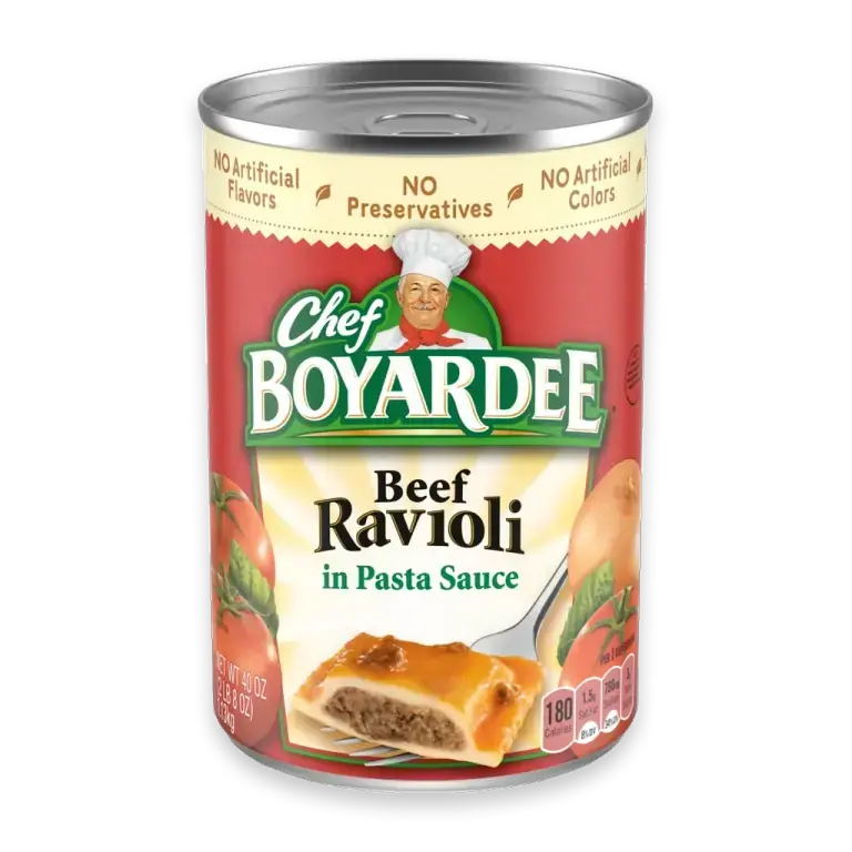 Beef Ravioli in Pasta Sauce, Ready-to-Eat Meal, 40 oz Can