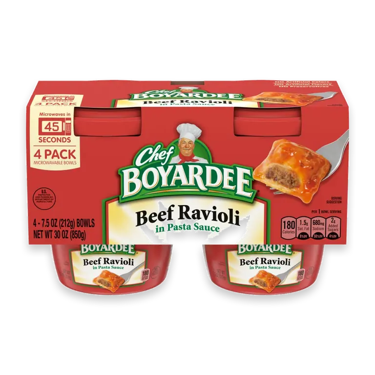 Beef Ravioli Microwave Meal