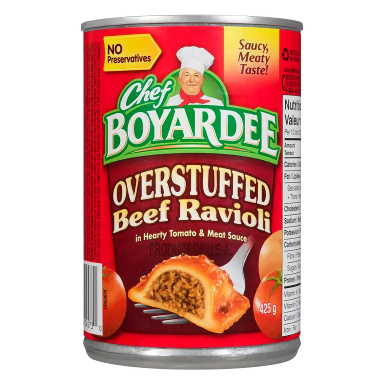 Canned Beef Ravioli Overstuffed 425 g