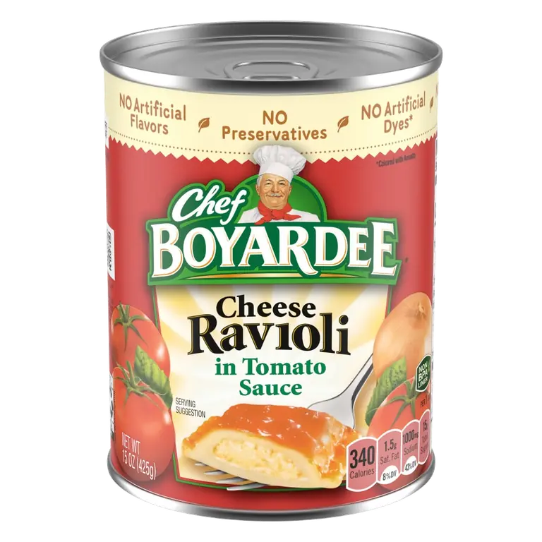 Cheese Ravioli in Tomato Sauce