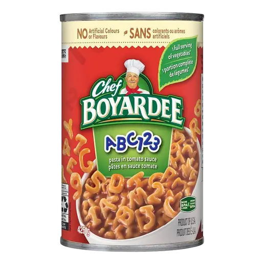 Canned Pasta 123abc Tomato Sauce 425 g