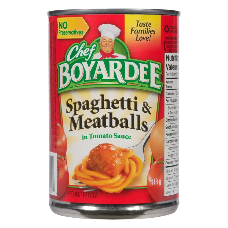 Pasta Spaghetti & Meatballs In Tomato Sauce 418 g