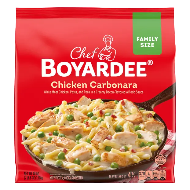 Chicken Carbonara Family Size Frozen Skillet Meal