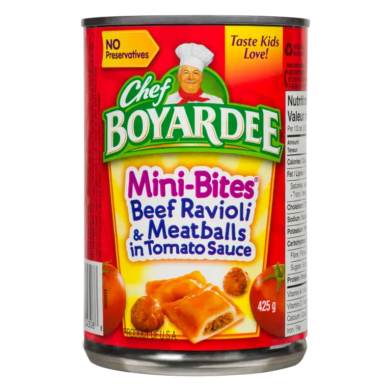 Mini Bites Beef Ravioli & Meatballs 425 g