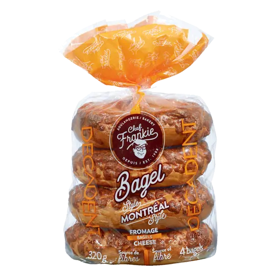 Decadent Cheese Bagel Montreal Style 320 g (frozen)