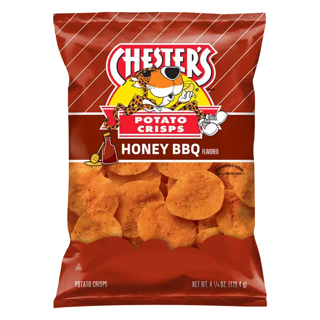 Honey BBQ Flavored Potato Crisps Chips