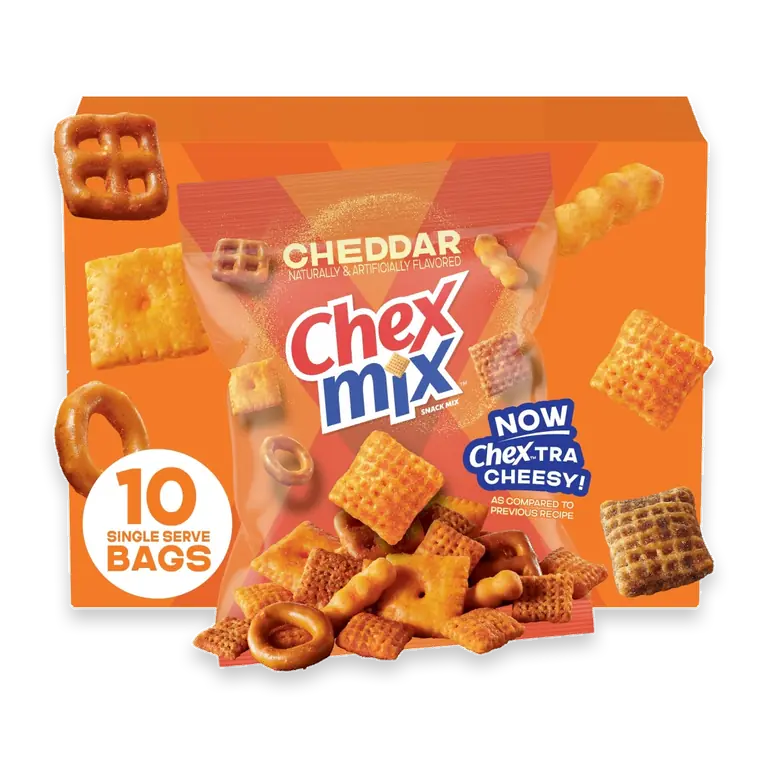 Cheddar Snack Mix Single Serve Snack Bags Multipack