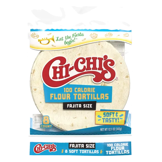 100 Calorie Fajita Style Flour Tortillas 6 Inch - 8 ct