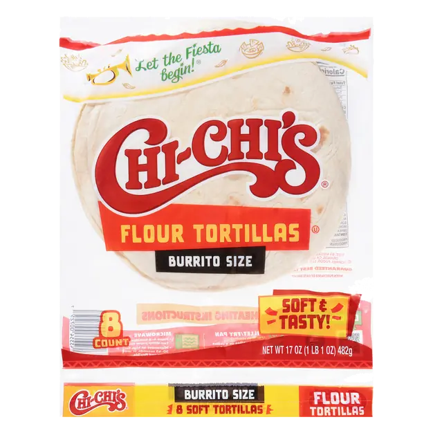 Burrito Style Flour Tortillas 10 Inch - 8 ct