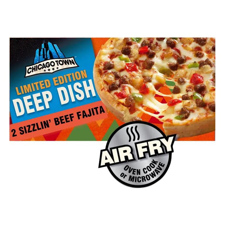 Chicago Town Limited Edition Deep Dish Pizza Sizzlin' Beef Fajita 2 x 165g (330g)