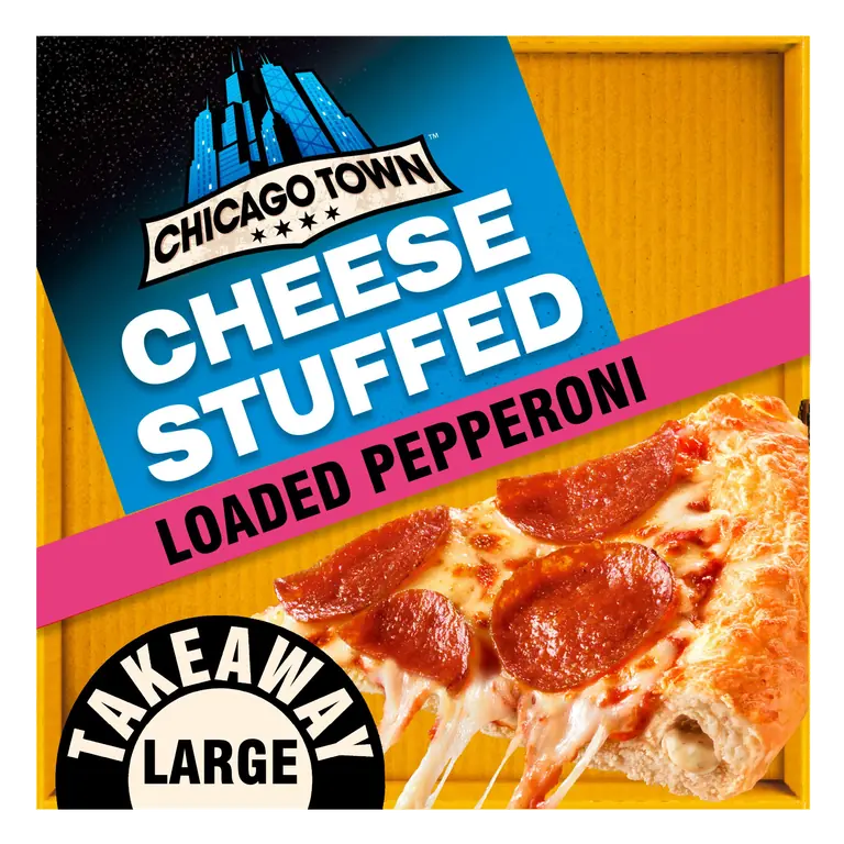 Chicago Town Stuffed Crust Loaded Pepperoni Pizza 640g