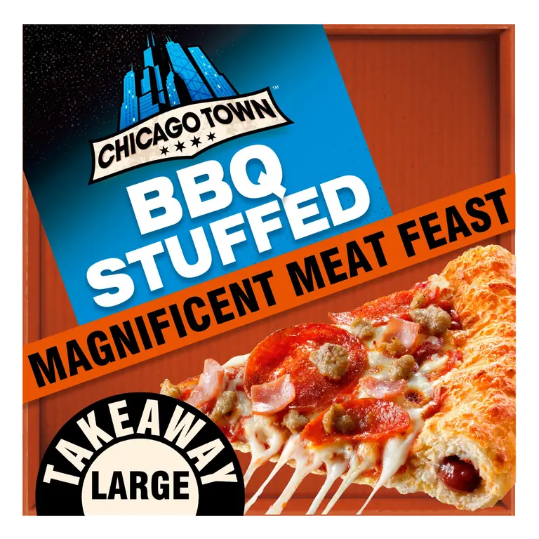 Chicago Town Takeaway Stuffed Crust Magnificent Meat Feast Large Pizza 640g