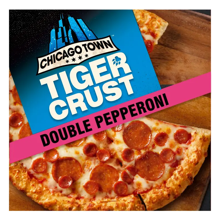 Tiger Crust Double Pepperoni Frozen Pizza 320g