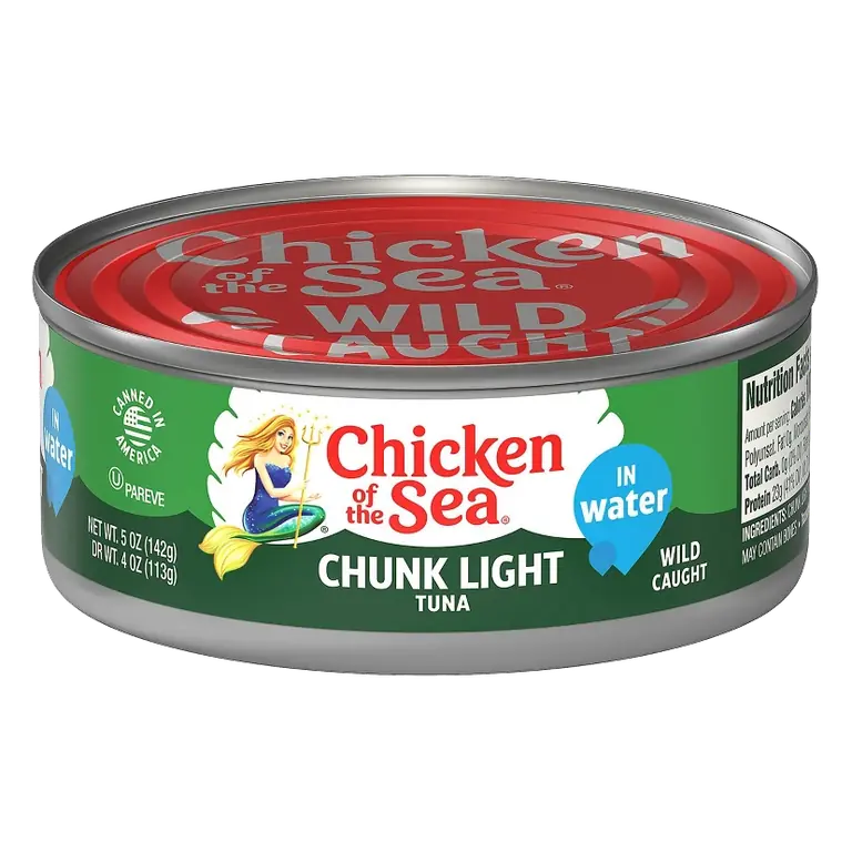 Chicken of the Sea Chunk Light Tuna in Water, 5oz: Wild Caught, Seafood