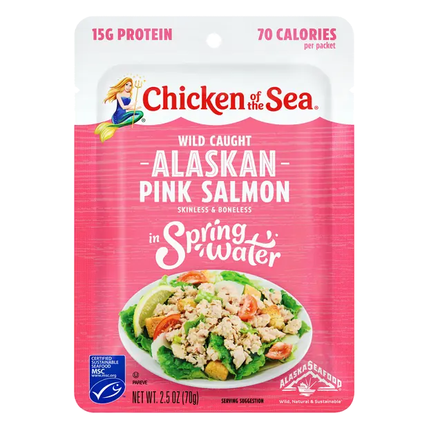 Wild Caught Alaskan Pink Salmon in Water Pouch